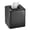 Black, variant on Steel Square Tissue Box Cover, Modern Facial Tissue Holder for Bathroom Vanity Countertops, Bedroom Dressers, Night Stands, Desks, Office and Tables - Unity Collection - Satin
