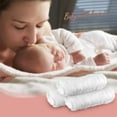 thumbnail image 6 of 10PCS Baby Bath Towel for Face New Born Kids Towel Children Cotton Hand Towel Cotton Child Gauze Baby Wash Cloth Towels Washcloth-White, 6 of 7