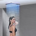 thumbnail image 3 of Brushed Nickel Wall Mounted Shower Faucet Set Rainfall Shower Head Combo with Mixer Valve kit, 3 of 11