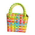 thumbnail image 4 of Bolso tejido,Bolsa de almacenamiento de verano de moda impermeable,Bolso de mano portátil para vacaciones Estilo G, 4 of 8
