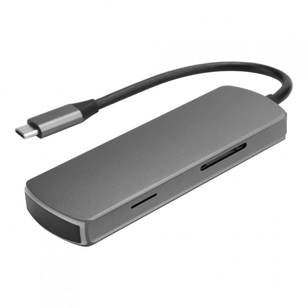 Estación de acoplamiento multipuerto USB30 tipo c multifuncional estación de acoplamiento portátil 4K 6 en 1 para PC portátil compatible con lectura de tarjetas de memoria ANGGREK Otros