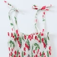 thumbnail image 3 of Robes pour Petite Fille à Bretelles Spaghetti, Ligne A, à Étages, Évasées, Robes de Printemps pour Filles, Robe Florale, Robe Décontractée pour Filles, 3 of 7