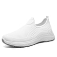 thumbnail image 6 of YHAJDS Women Slip On Wedge Flats Plus Size Solid Color Knit Mesh Breathable Daily Work Outdoor Shoes, 6 of 8