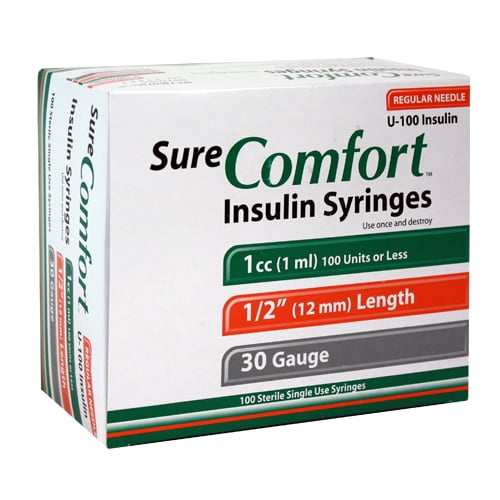 Sure Comfort Insulin Syringe Walmart Com Walmart Com