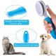 thumbnail image 5 of Cepillo para gatos, cepillos pulidores autolimpiantes para mudar y arreglar el cabello, elimina la capa interna suelta, las esteras y el cabello enredado, peine para gatos, perros, cepillo de masaje, autolimpieza JM, 5 of 5