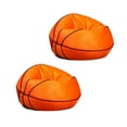 thumbnail image 2 of Big Joe Sports Ball Child-Sized Bean Bag Chair 2 Pack, Basketball Plush, Soft Polyester, 2.5 feet, 2 of 7