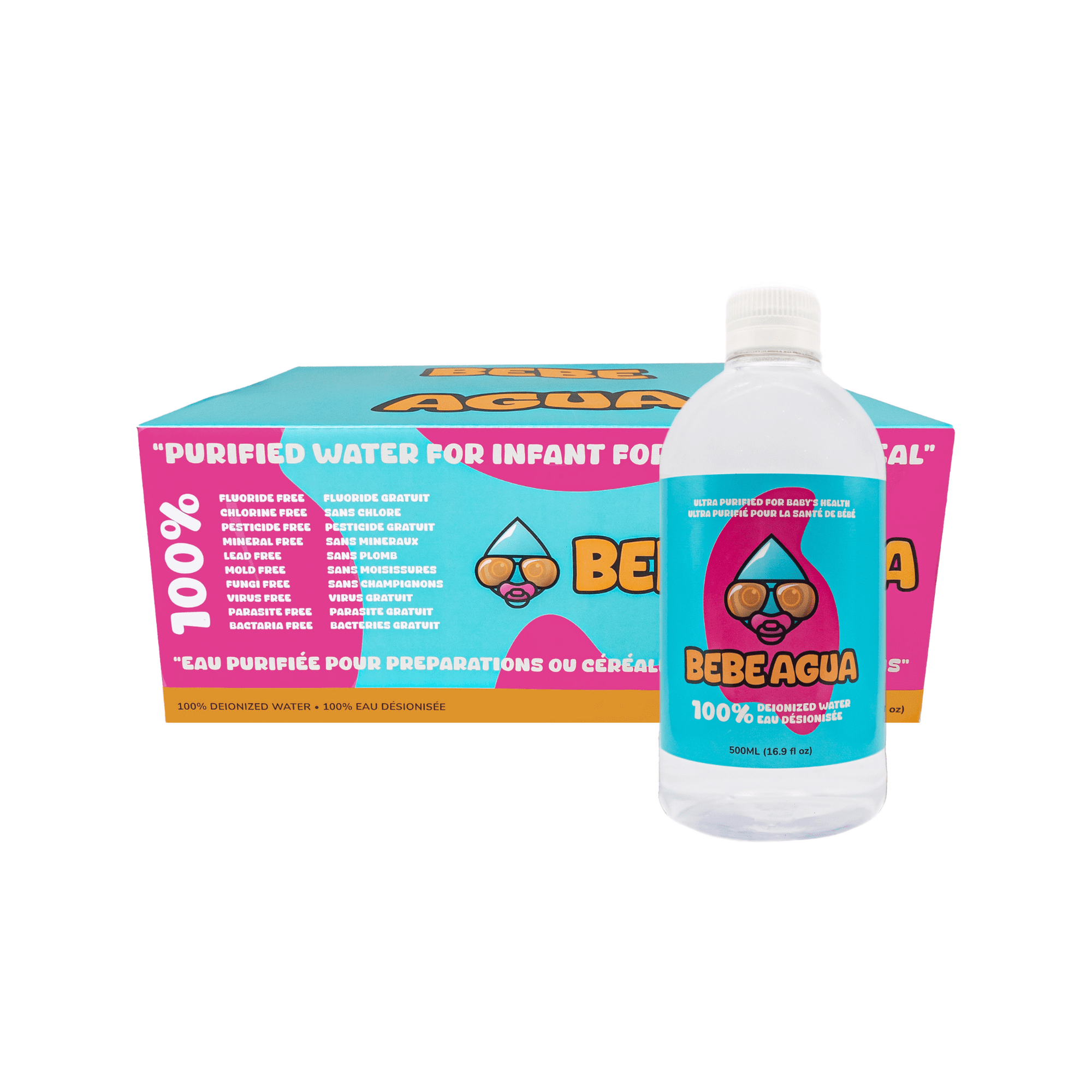 Bebe Agua Ultra-Purified Water For Baby Formula oz Bottles