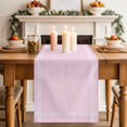 thumbnail image 3 of Pink Simple Background Table Runner 90 Inches Long,Kitchen Dining Tablerunners Pure Color Monochrome Linen Table Runners Dresser Scarves for Home Dinner Wedding Holiday Party Decor, 3 of 9