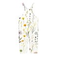 thumbnail image 4 of Ruyang Girls Jumpsuits Floral Print Wide Leg Loose Fit Adjustable Straps Rompers Summer Outdoor Lightweight Straight Overalls, 4 of 4