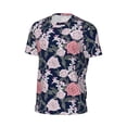 thumbnail image 5 of Rocae Rose Flowers for Men's Mesh Quick-Dry Short Sleeve Workout T-Shirt,Mens Crew Neck Tee Lightweight Soft Classic T Shirts X-Small, 5 of 9