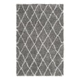 thumbnail image 2 of Unique Loom Rabat Shag Collection Area Rug (4' x 6' Rectangle Gray/Ivory), 2 of 6