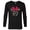 Black, variant on Disney Minnie Mouse Icon Día de los Muertos Day of the Dead - Long Sleeve T-Shirt for Men - Customized-Black