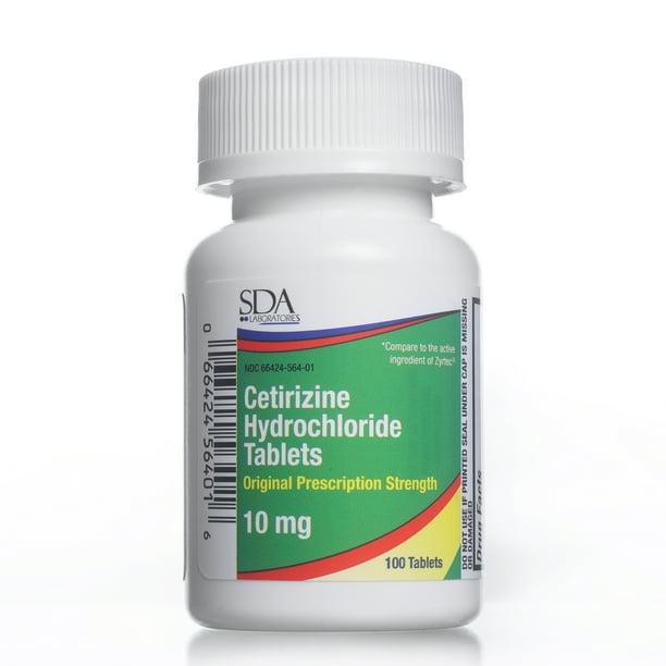 Allergy Relief Cetirizine HCL 10mg 100 count Tablets