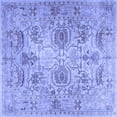 thumbnail image 1 of Ahgly Company Machine Washable Indoor Square Persian Blue Traditional Area Rugs, 6' Square, 1 of 4