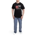 thumbnail image 5 of CafePress - Love Is In The Air Men's Dark Pajamas - Men's Dark Loose Fit Cotton Pajama Set, 5 of 7