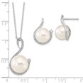 thumbnail image 5 of Majestik Pearl  Cubic Zirconia Earring Necklace Set, 5 of 5