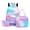 Purple, variant on AoDai Tie Dye Backpack Student Schoolbag Laptop Bookbag 3 Piece Insulated Lunch Box