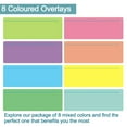 thumbnail image 2 of WEISIPU Guided Reading Highlight Strips Colored Overlays Bookmark Reading Tracking Rulers with Line for Dyslexia, ADHD and to Reduce Visual Stress (8 Pack), 2 of 8