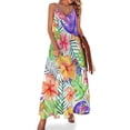 thumbnail image 1 of Vestido sin mangas con estampado de hibisco, vestidos elegantes de tallas grandes, vestidos de noche para mujer, vestidos para fiesta de graduación, 1 of 7