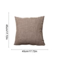 thumbnail image 3 of Linen Throw Pillow with Insert, 18x18in (Khaki)​ - Decorative for Sofa, Bed, Outdoor Furniture, 3 of 6