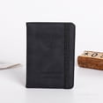 thumbnail image 1 of Funda protectora para pasaporte con correa de cuero de PU, funda protectora para pasaporte RFID para viajes al exterior, billetera, tarjetero, porta billetes de charter, 1 of 6