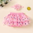 thumbnail image 6 of DHFJKG Baby Girl Clothes Infant Tutu Skirts With Built In Briefs Polka Dot Mesh Layered Mini Skirts And Headbands 2 Piece Set Trendy Skirt, 6 of 6