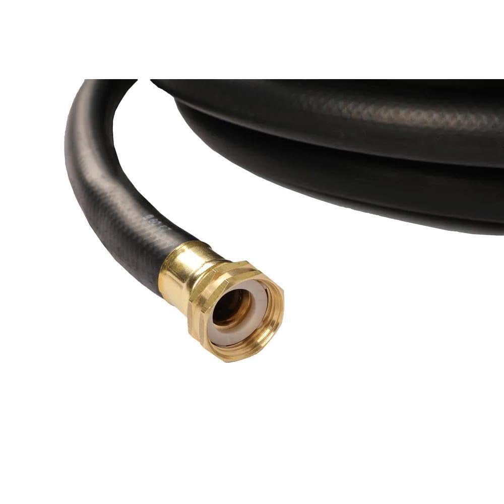 Continental Premium Garden Black Heavy Duty Cold Water Garden Hose, 5/8in Inside Diameter x 50ft Length