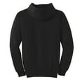 thumbnail image 5 of Port & Company PC90ZH Essential Fleece Full-Zip Hooded Sweatshirt, Jet Black, 3XL, 5 of 5