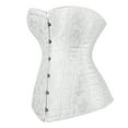 thumbnail image 2 of Grebrafan Bustier Corset Top Lace up Vintage White XL, 2 of 5