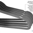 thumbnail image 3 of Perchas de terciopelo antideslizantes Yashi para trajes paquete de 10 Gancho galvanizado rojo, 3 of 4