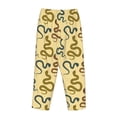 thumbnail image 5 of Naloa Various Snake Print Women’s Ultra-Soft Comfy Pajama Lounge Pants with Pockets & Drawstring, 5 of 8