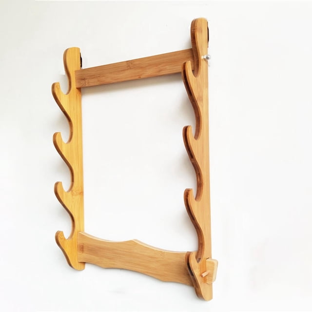 Soporte de Samurái Duradero, Soporte de Estante de Montaje Horizontal, Soporte de , Soporte de Bambú pa Tanto Rapier, Pantalla niveles perfecl Soporte de exhibición de espada