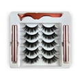 thumbnail image 2 of Natural Look Magnetic False Eyelashes With Eyeliner And Applicator 5 Pair Eyelashes Kit Ds22, 2 of 7