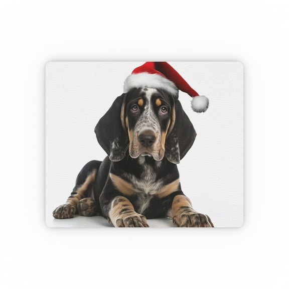 DistinctInk Mouse Pad - 1/4" Foam Rubber - Bluetick Coonhound Puppy