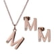 thumbnail image 1 of Set de Joyería para Mujer Iniciales LuckyLy, Collar y Aretes Oro Rosa 18k, Modelo Yara rosa UNITALLA, 1 of 7