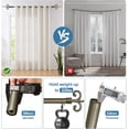 thumbnail image 6 of Urbanest Adjustable Single Curtain Rod Set With Flame Finials – 5/8-Inch Diameter, Antique Gold, 48–84 Inches, 6 of 6