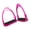 rose red, variant on 2Pcs/set Wide Track Horse Riding Stirrups Horse Riding Safety Accessory Light Weight Horse Stirrups Nonslip Rubber Pad