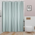 thumbnail image 4 of 72x84 Inch Rustic Boho Stall Shower Curtains for Bathroom Concise White Stripe Farmhouse Bathtub Curtain Neutral Shabby Chic Extra Long Bath Curtain Decor Polyester with Hooks, 4 of 6