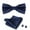12634-JP209, variant on Synzerm Mens Solid Color Double Fold Pre-tied Bow Tie and Pocket Square Cufflink Set