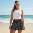 thumbnail image 5 of Xoenoiee Black Leopard Print Womens Tennis Skirt Pleated Athletic Skirts with Pockets Shorts High Waisted Golf Skort for Workout Pickleball, 2XL, 5 of 7