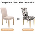 thumbnail image 7 of Chic Cheetah Dining Chair Covers Set of 4 Abstract Animal Texture Design Washable Polyester Stretch Slipcovers Removable Protector for Aesthetic Kitchen, 7 of 7