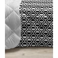 thumbnail image 3 of Black and White Down Alternative Comforter, Monochrome Patterned Wavy Lines with Different Sizes in Modern Art Style, Microfiber Quilt for All Season, 5 Sizes, Black White, by Ambesonne, 3 of 3