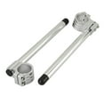 thumbnail image 3 of Manillar De Aluminio De Agarre De Moto Sunnimix Universal CNC Plata 35mm, 3 of 6