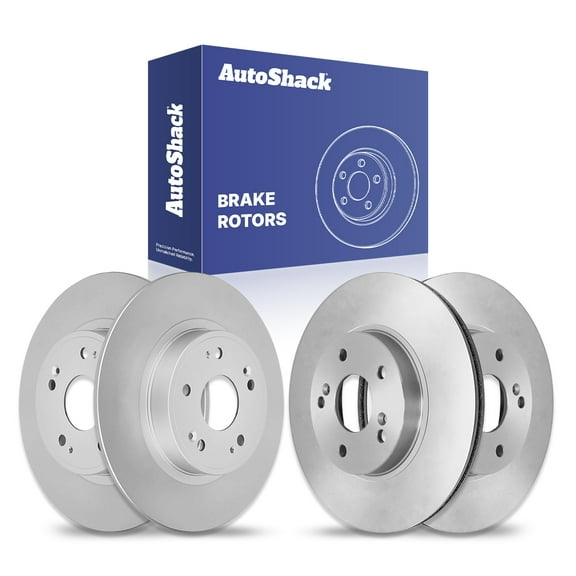AutoShack Front Vented & Rear Solid Brake Rotors 4-PC Set Replacement for 2008-2012 Honda Accord 2005 Honda Accord