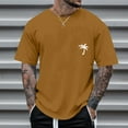 thumbnail image 2 of Krdevn Men's Half Sleeve Oversized T Shirt Letter Print Round Neck Short Sleeve,XXL, 2 of 4