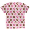 thumbnail image 2 of Frosted Donut Sprinkles Food Repeat Pattern All Over Youth T Shirt, 2 of 2