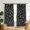 Halloween Web Dot Black Pattern, variant on Halloween Web Dot Black Pattern Pinch Pleat Semi Sheer Linen Curtains, Semi Sheer Drapes with Hooks & Rings, Linen Textured Gifts for Family Friends Neighbors,40"x108"