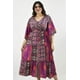thumbnail image 5 of Vestido Boho Roman Fashion Tallas Extras 23811 Magenta Fiusha 40, 5 of 7