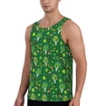 thumbnail image 2 of Balery St. Patrick's day Pattern Men's Workout Tank Top Gym Muscle Tee Fitness Bodybuilding Sleeveless T Shirt Quick Dry Fit Muscle Tank Top Slim-Fit Tank-X-Large, 2 of 7