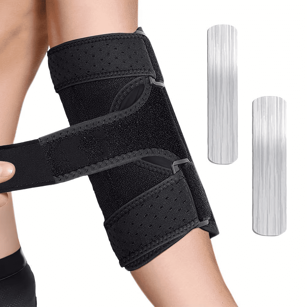 Adjustable Elbow Brace with Removable Metal Splints for Cubital Tunnel & Ulnar Nerve Support